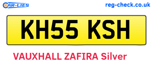 KH55KSH are the vehicle registration plates.