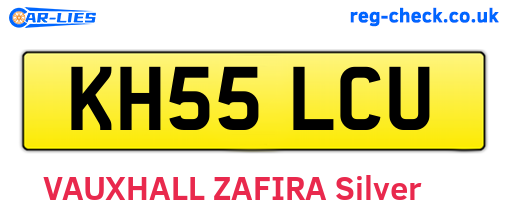 KH55LCU are the vehicle registration plates.