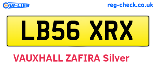 LB56XRX are the vehicle registration plates.