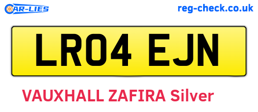 LR04EJN are the vehicle registration plates.