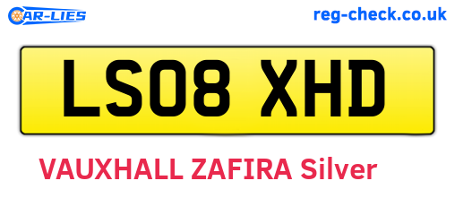 LS08XHD are the vehicle registration plates.