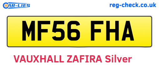 MF56FHA are the vehicle registration plates.