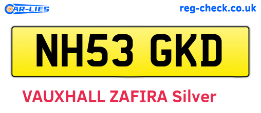 NH53GKD are the vehicle registration plates.
