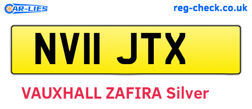 NV11JTX are the vehicle registration plates.