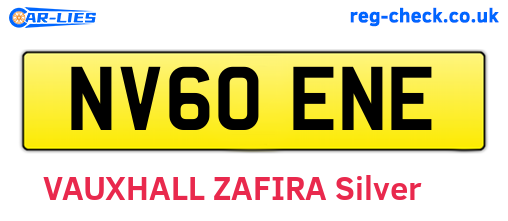 NV60ENE are the vehicle registration plates.