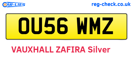 OU56WMZ are the vehicle registration plates.