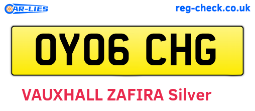 OY06CHG are the vehicle registration plates.