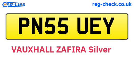 PN55UEY are the vehicle registration plates.