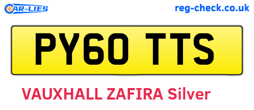 PY60TTS are the vehicle registration plates.