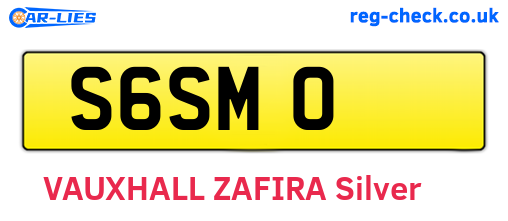 S6SMO are the vehicle registration plates.