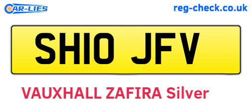 SH10JFV are the vehicle registration plates.