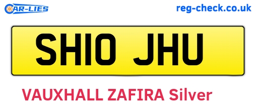 SH10JHU are the vehicle registration plates.