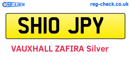 SH10JPY are the vehicle registration plates.
