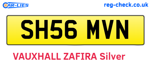 SH56MVN are the vehicle registration plates.