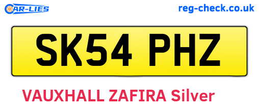 SK54PHZ are the vehicle registration plates.