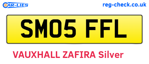 SM05FFL are the vehicle registration plates.