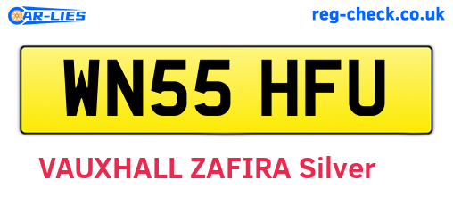 WN55HFU are the vehicle registration plates.
