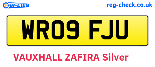 WR09FJU are the vehicle registration plates.