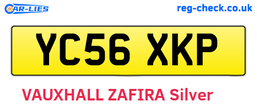 YC56XKP are the vehicle registration plates.
