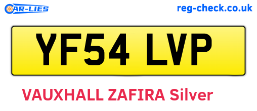 YF54LVP are the vehicle registration plates.
