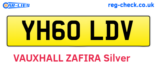 YH60LDV are the vehicle registration plates.