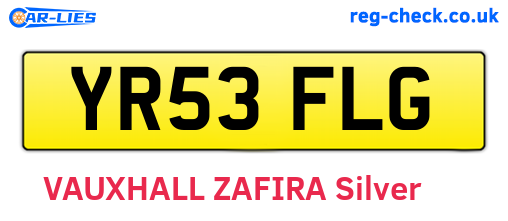 YR53FLG are the vehicle registration plates.