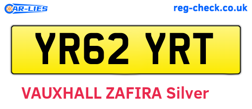 YR62YRT are the vehicle registration plates.