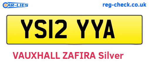 YS12YYA are the vehicle registration plates.