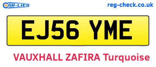 EJ56YME are the vehicle registration plates.