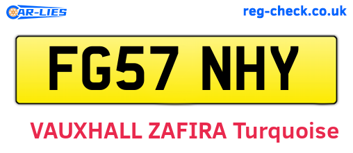 FG57NHY are the vehicle registration plates.