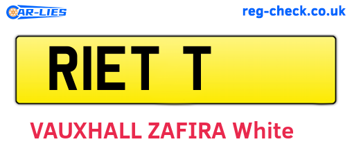R1ETT are the vehicle registration plates.