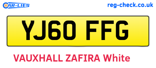 YJ60FFG are the vehicle registration plates.