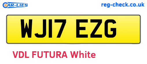 WJ17EZG are the vehicle registration plates.