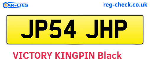 JP54JHP are the vehicle registration plates.