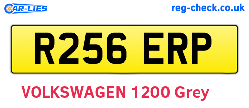 R256ERP are the vehicle registration plates.