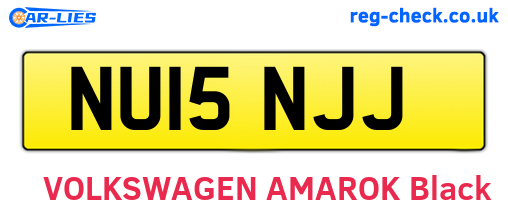 NU15NJJ are the vehicle registration plates.