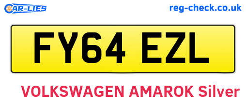 FY64EZL are the vehicle registration plates.