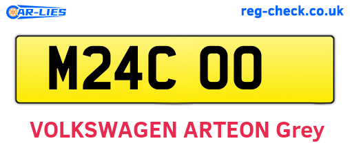 M24COO are the vehicle registration plates.