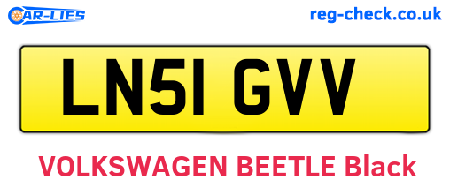 LN51GVV are the vehicle registration plates.