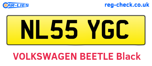 NL55YGC are the vehicle registration plates.