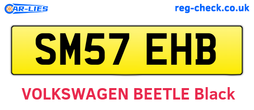 SM57EHB are the vehicle registration plates.