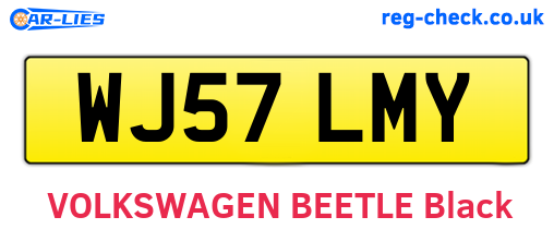 WJ57LMY are the vehicle registration plates.