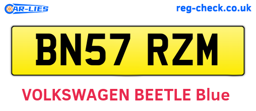 BN57RZM are the vehicle registration plates.
