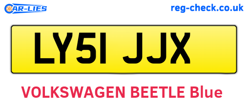 LY51JJX are the vehicle registration plates.