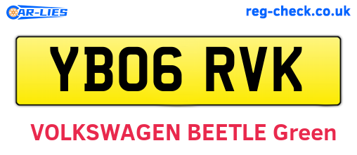 YB06RVK are the vehicle registration plates.