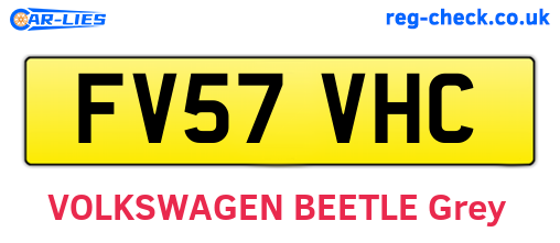 FV57VHC are the vehicle registration plates.