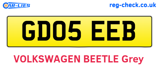 GD05EEB are the vehicle registration plates.