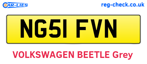 NG51FVN are the vehicle registration plates.