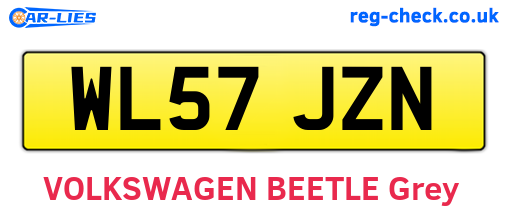 WL57JZN are the vehicle registration plates.
