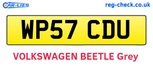 WP57CDU are the vehicle registration plates.